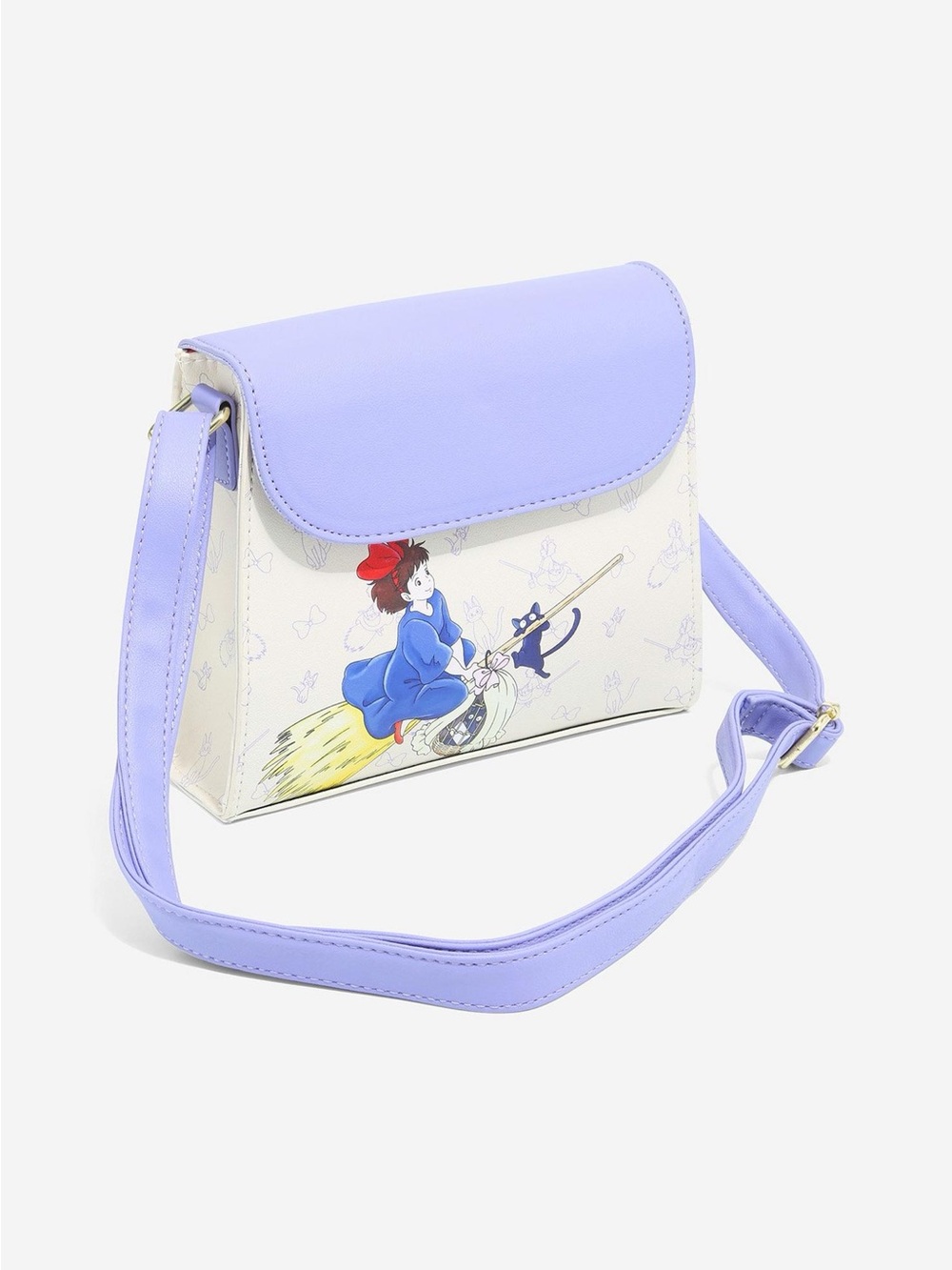 Studio Ghibli Kiki's Delivery Service Jiji & Kiki Flying Crossbody Bag
